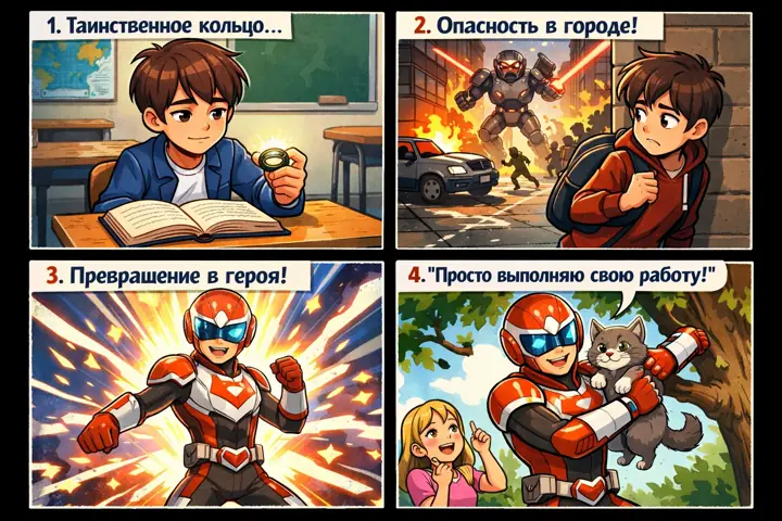 Generatore di Fiabe e Fumetti di Giochi con IA