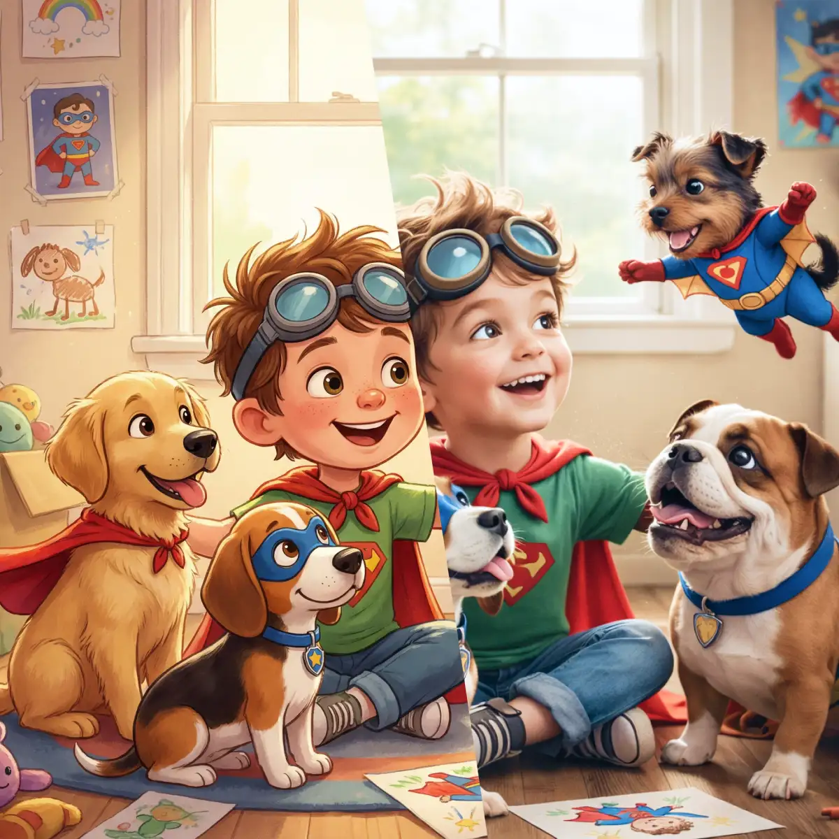 Ilustrace a videa s vaším dítětem v hlavní roli